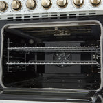 FORNO Paolo 30-in Glass Top 5 burners 4.38-cu ft Convection Oven Freestanding Electric Range ( White )