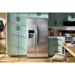 Whirlpool 28.7-cu ft Side-by-Side Refrigerator with Ice Maker Water and Ice Dispenser (Fingerprint Resistant Stainless Finish), WRSF5536RZ/00, Retail: $2,099.00, FINAL PRICE: $999.99 + TAX