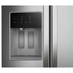 Whirlpool 20.85-cu ft Counter-Depth 36-in Wide Side-by-Side Refrigerator with Ice Maker ,Water and Ice Dispenser ( Fingerprint Resistant Stainless Finish )