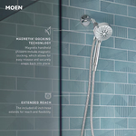 Moen Magnetix Engage 6.0-Spray Chrome 3.5-in Round Handheld Shower Head 1.75 GPM, 26100EP #852399, Retail: $78.75, FINAL PRICE: $24.99 + TAX