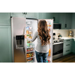 Whirlpool 20.85-cu ft Counter-Depth 36-in Wide Side-by-Side Refrigerator with Ice Maker ,Water and Ice Dispenser ( Fingerprint Resistant Stainless Finish )