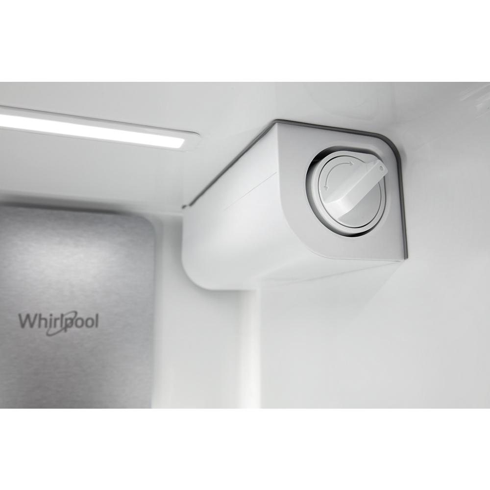 Whirlpool 20.85-cu ft Counter-Depth 36-in Wide Side-by-Side Refrigerator with Ice Maker ,Water and Ice Dispenser ( Fingerprint Resistant Stainless Finish )