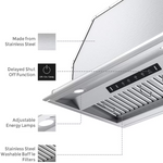 VIKIO 34-in Convertible 900-CFM Stainless Steel Under Cabinet Range Hood with Charcoal Filter, Item #6507865, RB30-36 VIKP0236S *JR2508, Retail: $437.99, FINAL PRICE: $259.99 + TAX