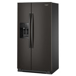 Whirlpool 20.85-cu ft Counter-Depth 36-in Wide Side-by-Side Refrigerator with Ice Maker ,Water and Ice Dispenser ( Black Stainless Finish