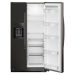 Whirlpool 20.85-cu ft Counter-Depth 36-in Wide Side-by-Side Refrigerator with Ice Maker ,Water and Ice Dispenser ( Black Stainless Finish