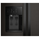Whirlpool 20.85-cu ft Counter-Depth 36-in Wide Side-by-Side Refrigerator with Ice Maker ,Water and Ice Dispenser ( Black Stainless Finish