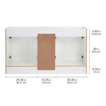 Project Source Series 60-in True White Bathroom Vanity Base Cabinet without Top, R36 VSDB60 *JR2511, Retail: $549.00, FINAL PRICE: $299.99 + TAX