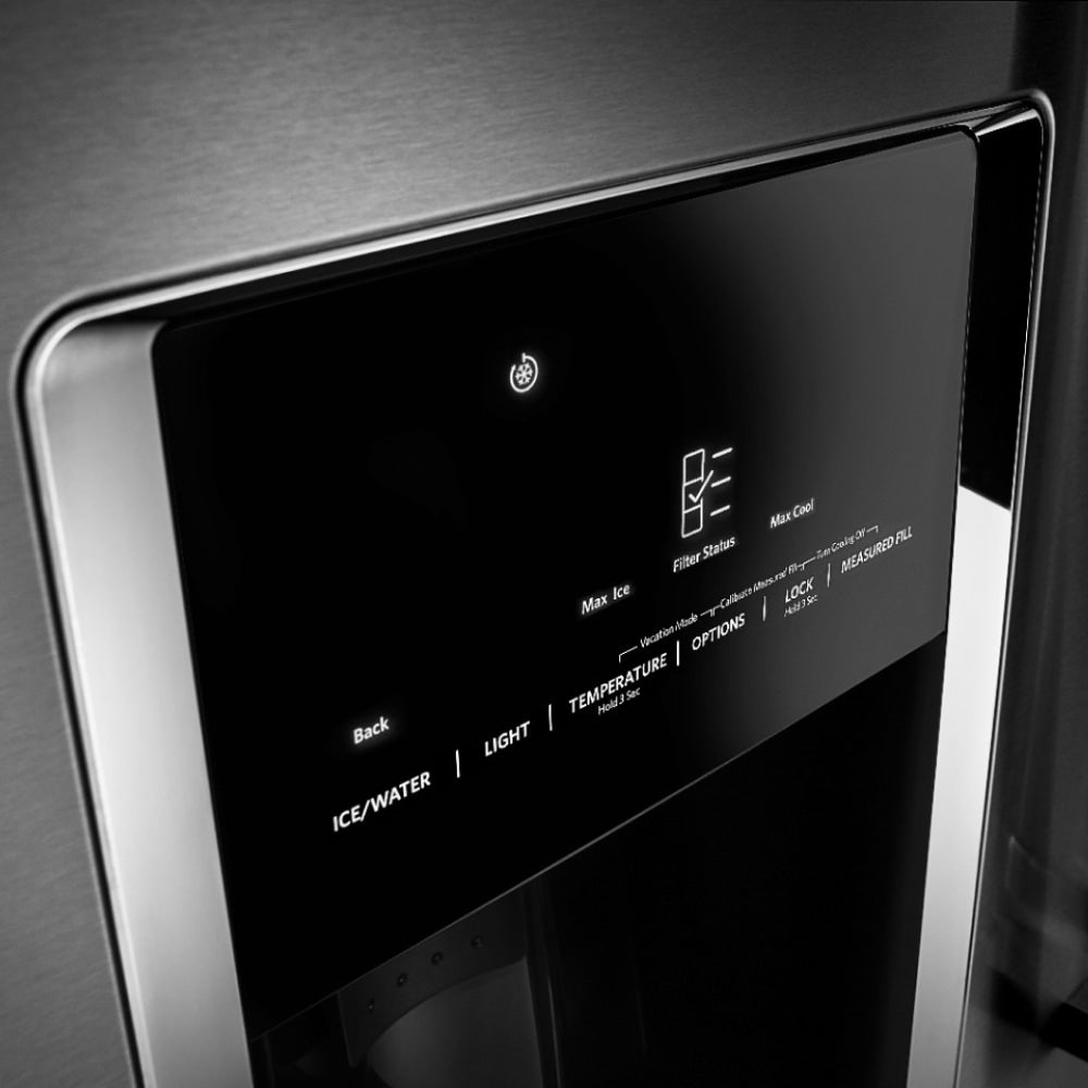 KitchenAid Standard-Depth 25.8-cu ft 5 -Door 36-in Wide French Door Refrigerator with Ice Maker with Water and Ice Dispenser ( Stainless steel )
