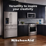 KitchenAid Standard-Depth 25.8-cu ft 5 -Door 36-in Wide French Door Refrigerator with Ice Maker with Water and Ice Dispenser ( Stainless steel )
