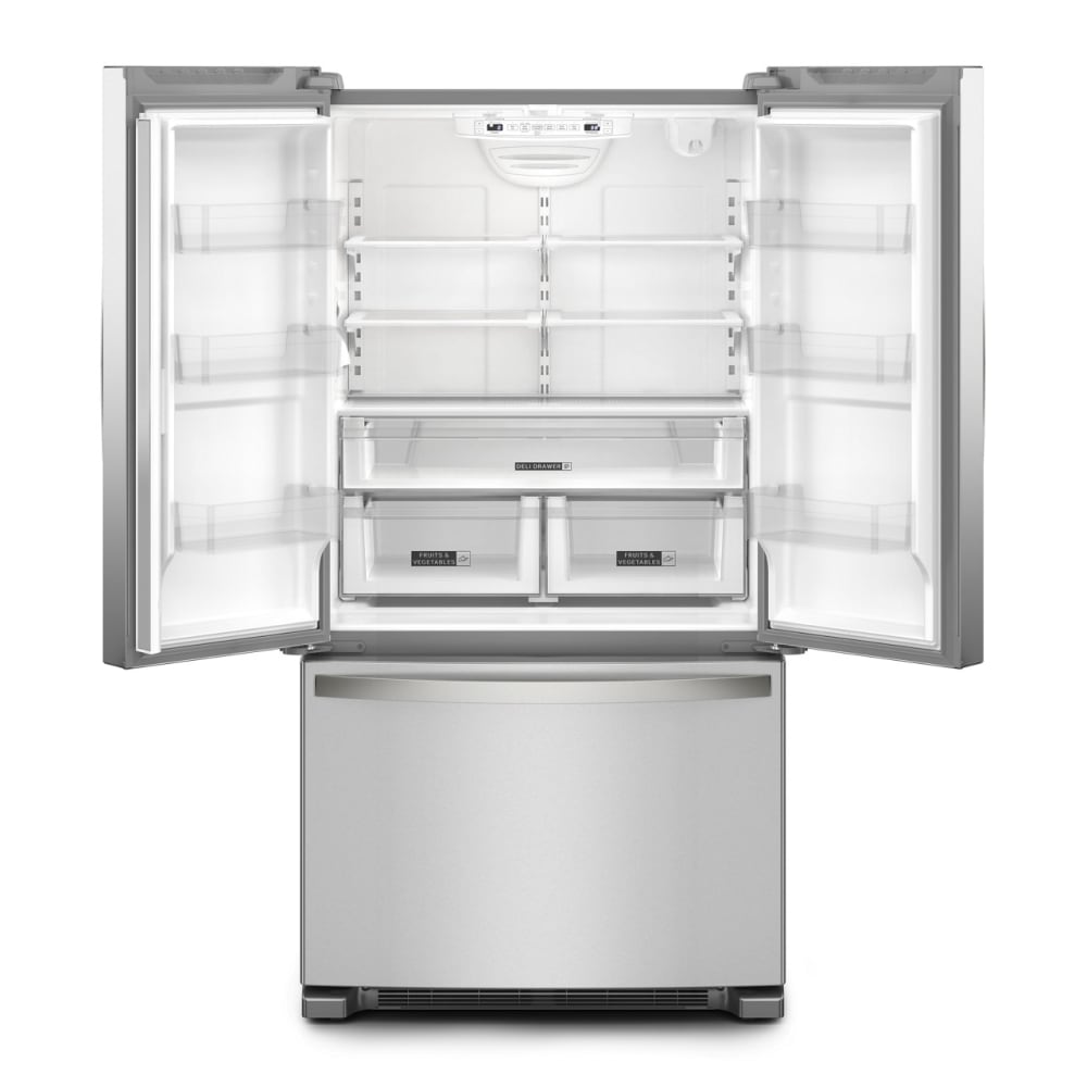 Whirlpool Counter-Depth 20-cu ft 3 -Door 36-in Wide French Door Refrigerator with Ice Maker with Water and Ice Dispenser ( Stainless Steel ) ENERGY STAR Certified, WRFC2036RZ-6640, FINAL PRICE: $999.99