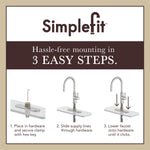Alpine Reserve Harlow Simplefit Matte Black Single Handle Deck-mount Pull-down Kitchen Faucet with Sprayer (Includes Deck Plate) (Includes Soap Dispenser)