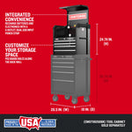 CRAFTSMAN 2000 Series 26.68-in W x 24.7-in H x 16.32-in D 4 -Drawer Steel Tool Chest ( Black )