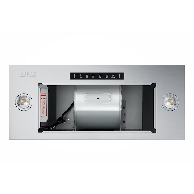 VIKIO 36-in Convertible 780-CFM Recirculating Stainless Steel Insert Under Cabinet Range Hood with Charcoal Filter, IKB01-H *JR2508, Retail: $565.00, FINAL PRICE: $199.99 + TAX