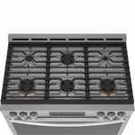 Frigidaire Gallery 36-in 6 burners 4.6-cu ft Air Fry Convection Oven Slide-In Natural Gas Range (