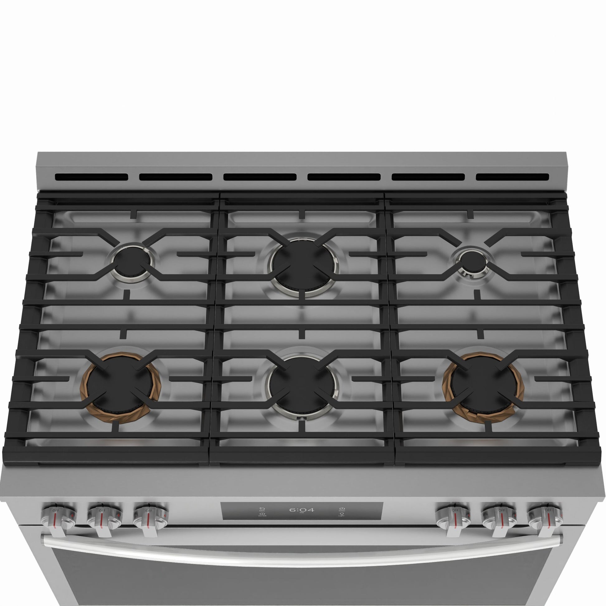 Frigidaire Gallery 36-in 6 burners 4.6-cu ft Air Fry Convection Oven Slide-In Natural Gas Range (