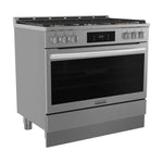 Frigidaire Gallery 36-in 6 burners 4.6-cu ft Air Fry Convection Oven Slide-In Natural Gas Range (