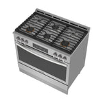Frigidaire Gallery 36-in 6 burners 4.6-cu ft Air Fry Convection Oven Slide-In Natural Gas Range (