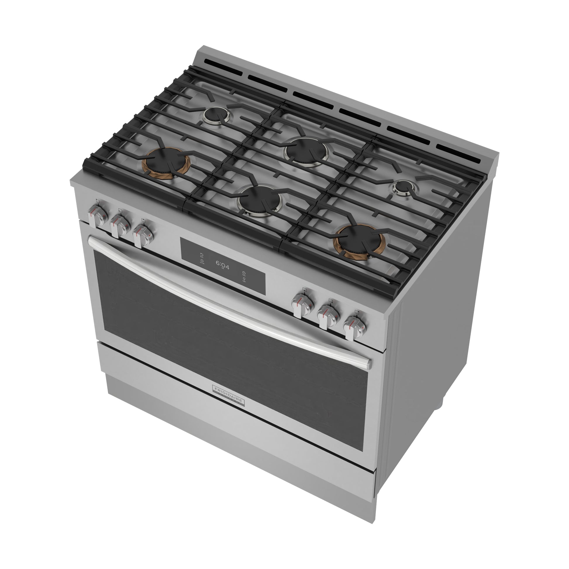 Frigidaire Gallery 36-in 6 burners 4.6-cu ft Air Fry Convection Oven Slide-In Natural Gas Range (