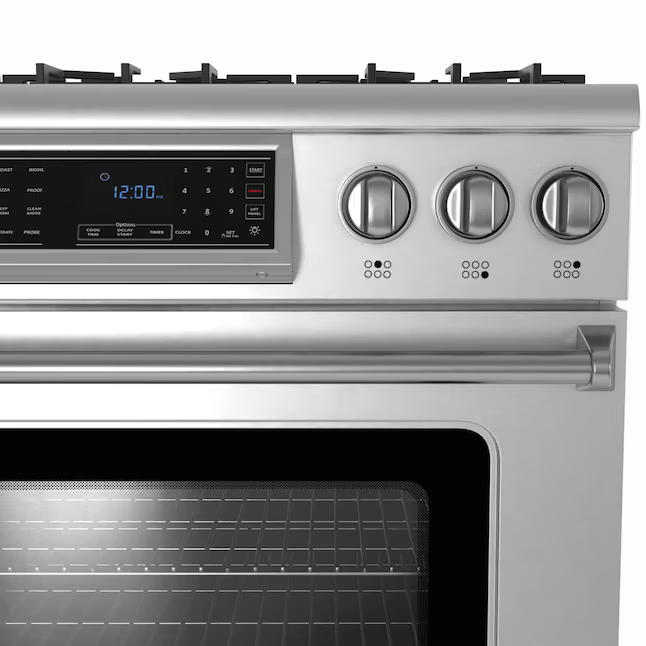 Thor Kitchen 36-in 6 burners 6-cu ft Air Fry Convection Oven Freestanding Natural Gas Range (Stainless Steel), TRG3601 *JR2510, Retail: $4,999.00, FINAL PRICE: $3,199.99 + TAX