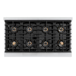 ZLINE KITCHEN & BATH Paramount 48-in 4.2-cu ft / 2.5-cu ft Convection Oven Freestanding Double Oven Dual Fuel Range ( Stainless Steel