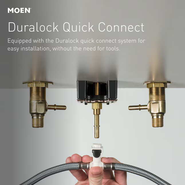Moen Rinza Spot Resist Brushed Nickel Widespread 2-handle WaterSense High-Arc Commercial/Residential Handle Bathroom Sink Faucet with Drain, 84629SRN *JR2509, Retail: $278.70, FINAL PRICE: $99.99 + TAX