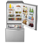 Whirlpool 18.7-cu ft Standard-Depth 30-in Wide Bottom-Freezer Refrigerator with Ice Maker ( Stainless steel ) ENERGY STAR Certified