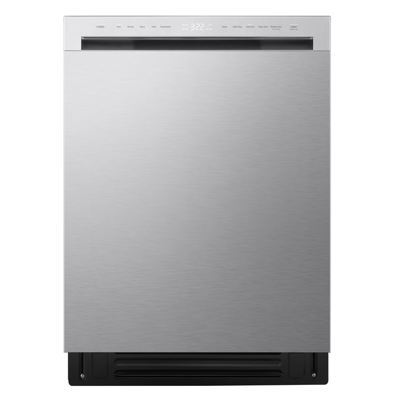 LG 24-in Front Control Built-in Dishwasher ( Printproof Stainless Steel ) With Third Rack,