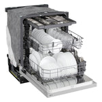LG 24-in Front Control Built-in Dishwasher ( Printproof Stainless Steel ) With Third Rack,