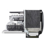 LG 24-in Front Control Built-in Dishwasher ( Printproof Stainless Steel ) With Third Rack,