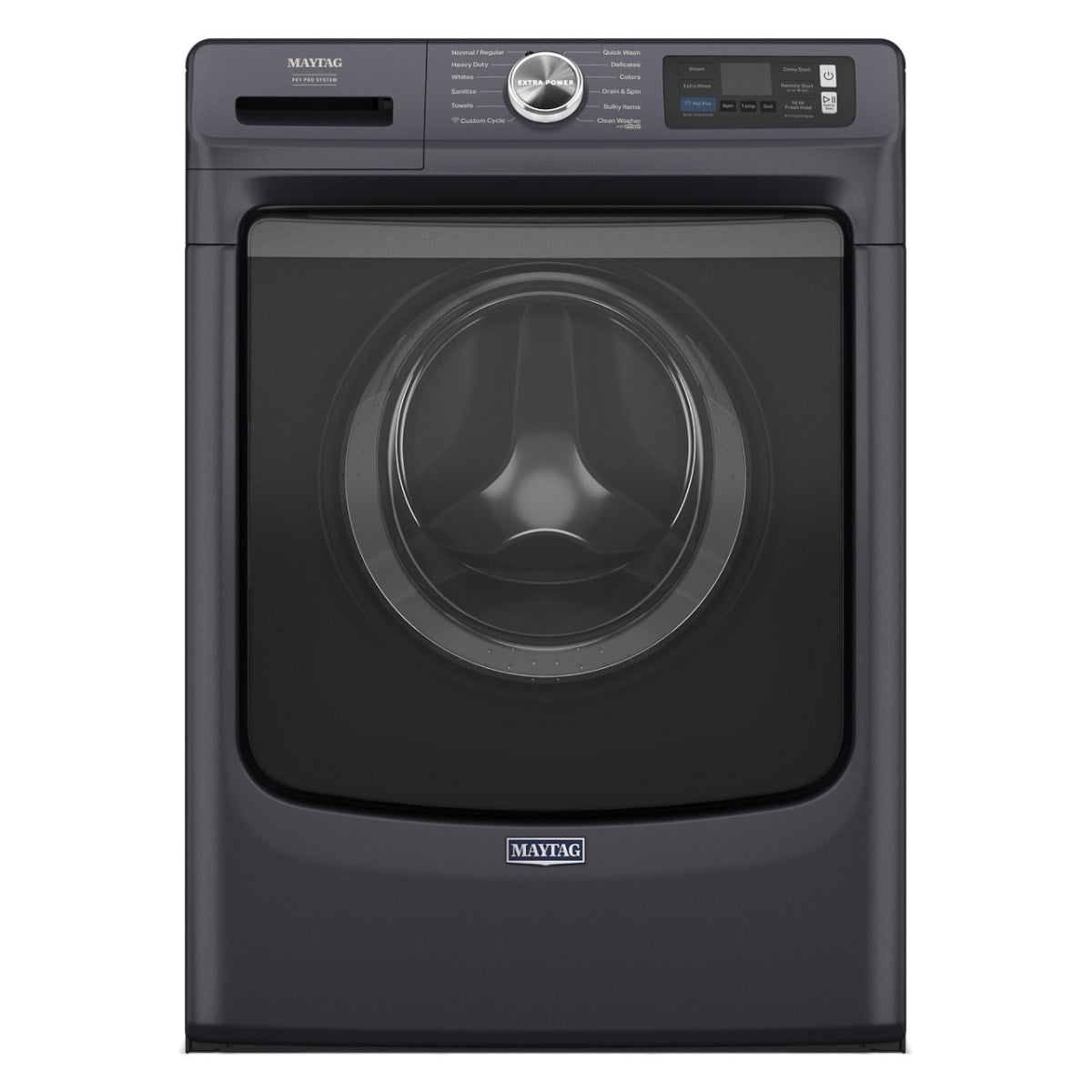 Maytag Pet Pro High Efficiency Stackable Large ( 5-cu ft ) Front Load Washer ( Midnight Steel )