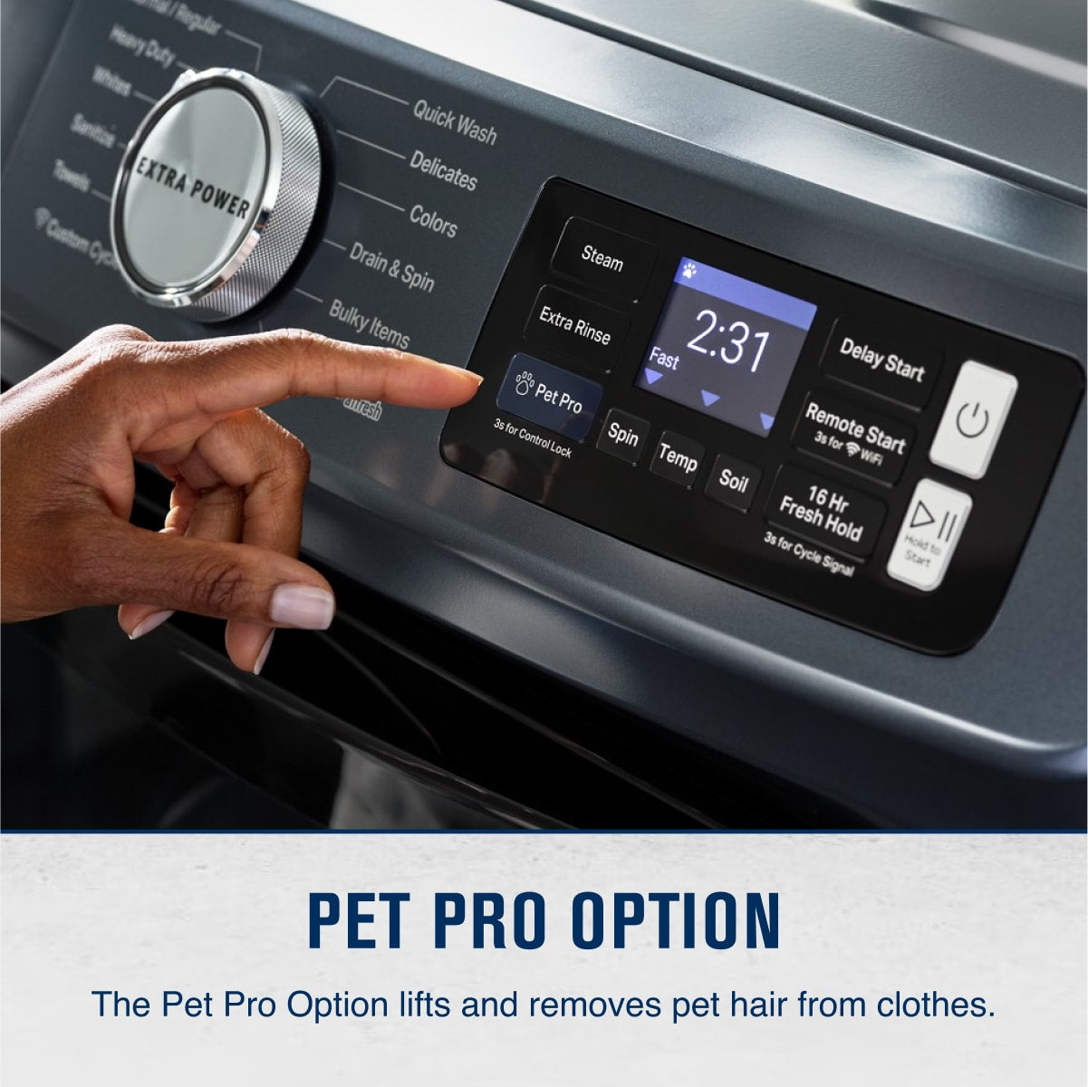 Maytag Pet Pro High Efficiency Stackable Large ( 5-cu ft ) Front Load Washer ( Midnight Steel )