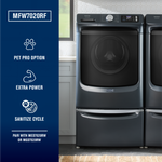 Maytag Pet Pro High Efficiency Stackable Large ( 5-cu ft ) Front Load Washer ( Midnight Steel )