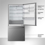 Hisense 17.2-cu ft Counter-Depth 32-in Bottom-Freezer Refrigerator (Fingerprint Resistant Stainless Steel), HRB171N6ASE *JR2511, Retail: $1,099.00, FINAL PRICE: $699.99 + TAX