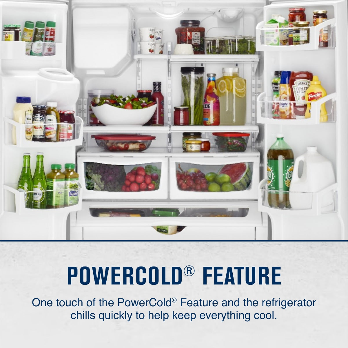 Maytag Standard-Depth 24.7-cu ft 3 -Door 36-in Wide French Door Refrigerator with Ice Maker with Water and Ice Dispenser ( Fingerprint Resistant Stainless Steel ) ENERGY STAR Certified