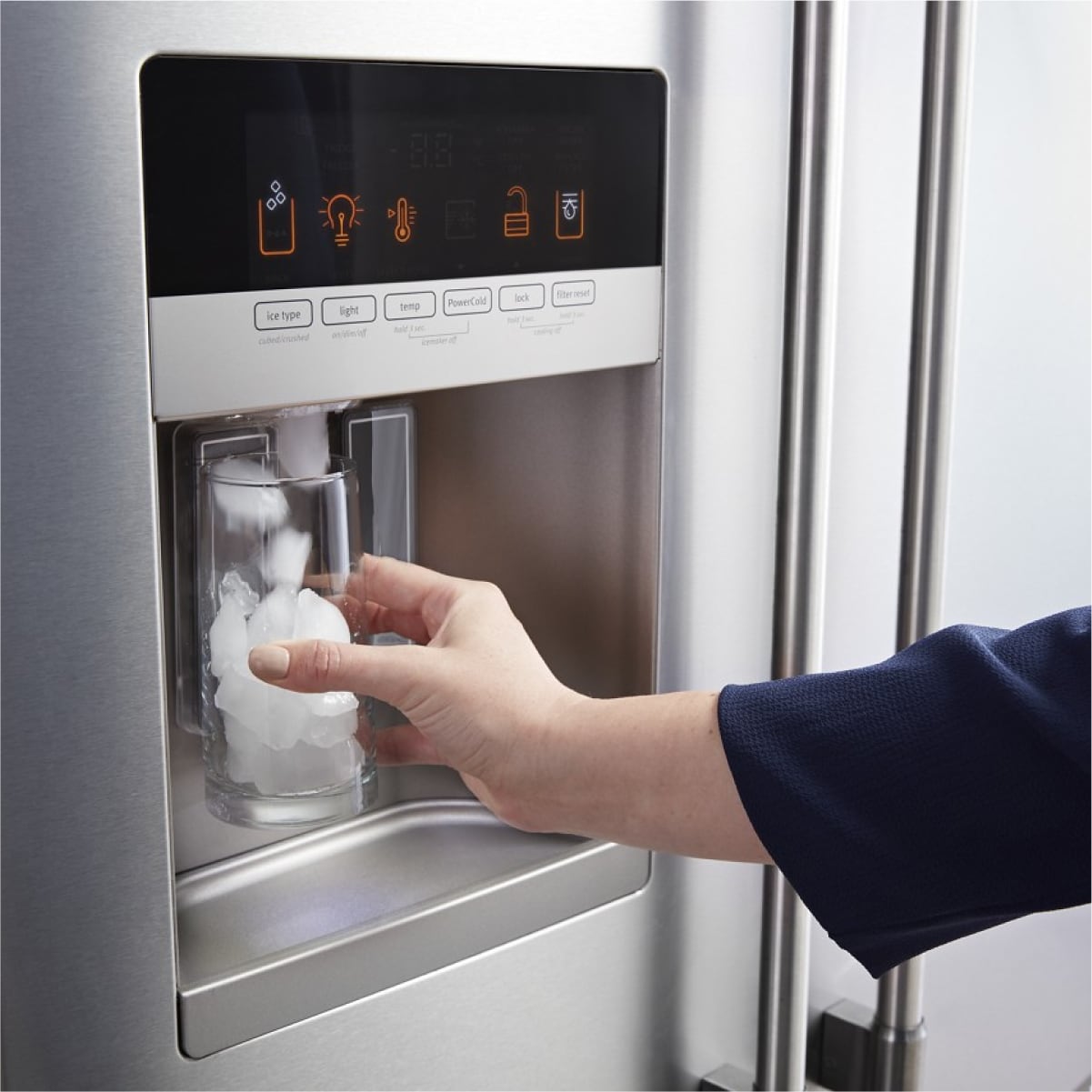 Maytag Standard-Depth 24.7-cu ft 3 -Door 36-in Wide French Door Refrigerator with Ice Maker with Water and Ice Dispenser ( Fingerprint Resistant Stainless Steel ) ENERGY STAR Certified