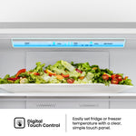 Hisense 17.2-cu ft Counter-Depth 32-in Wide Bottom-Freezer Refrigerator Fingerprint Resistant Stainless Steel ) ENERGY STAR Certified