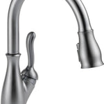 Delta Leland Touch2O Technology Kitchen Faucet with Touchless Technology in Arctic Stainless Steel