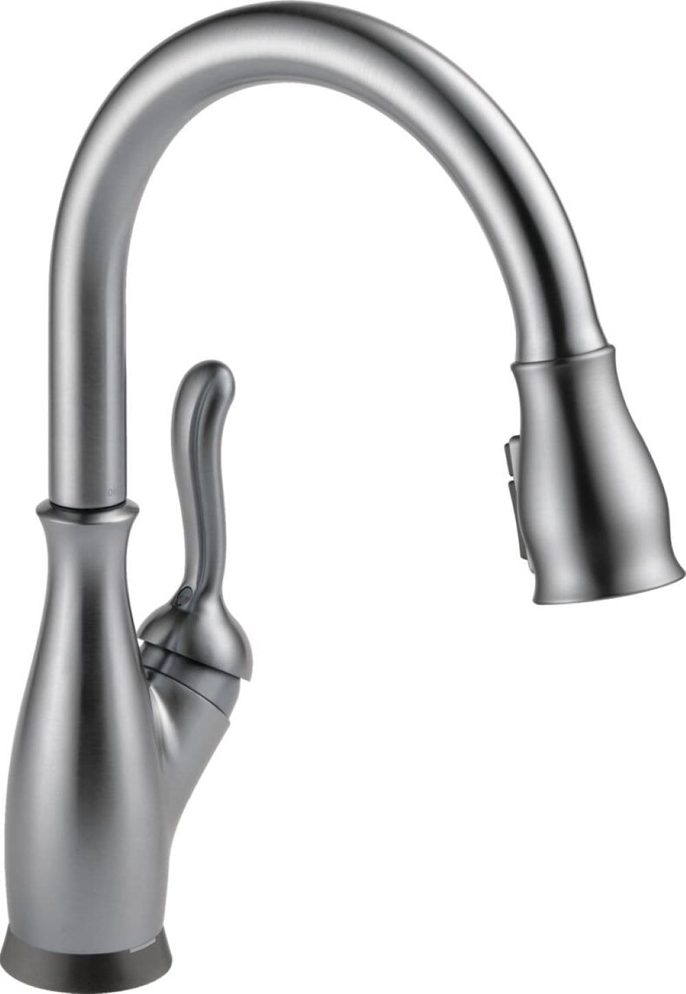 Delta Leland VoiceIQ Kitchen Faucet with Touch2O Technology with Touchless Technology in Arctic Stainless, 9178TLV-AR-DST, MRSP: $1050.75, FINAL PRICE: $ + TAX