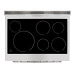 FORNO Paolo 36-in Glass Top 6 burners 5.44-cu ft Convection Oven Freestanding Electric Range ( Stainless steel