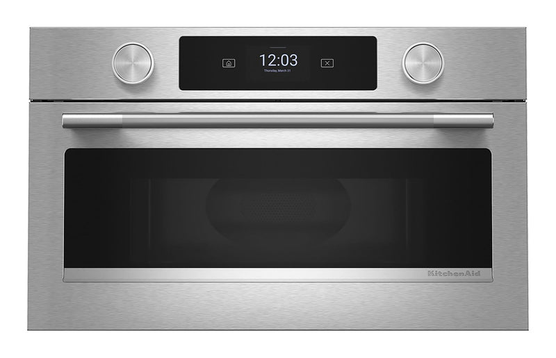 KitchenAid 1.4-cu ft 900 -Watt 27-in Air Fry Built-In Microwave ( PrintShield Stainless )