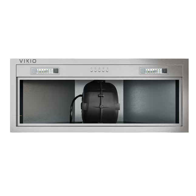VIKIO 30-in Ductless 800-CFM Recirculating Stainless Steel Insert Under Cabinet Range Hood with Charcoal Filter, E690-30-M17  RB10-30 HB0130AH *JR2508, Retail: $308.99, FINAL PRICE: $159.99 + TAX