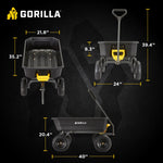 Gorilla Carts Gorilla Carts 4-cu ft Poly Yard Cart
