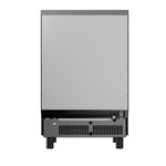 SIMZLIFE 200lbs/24H Commercial Ice Maker Machine with 65 lbs Storage and Smart LCD Panel in Silver Stainless Steel