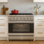 DURO 36-in 6 burners 5.5-cu ft Convection Oven Freestanding Natural Gas Range ( Stainless Steel )