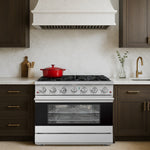 DURO 36-in 6 burners 5.5-cu ft Convection Oven Freestanding Natural Gas Range ( Stainless Steel )