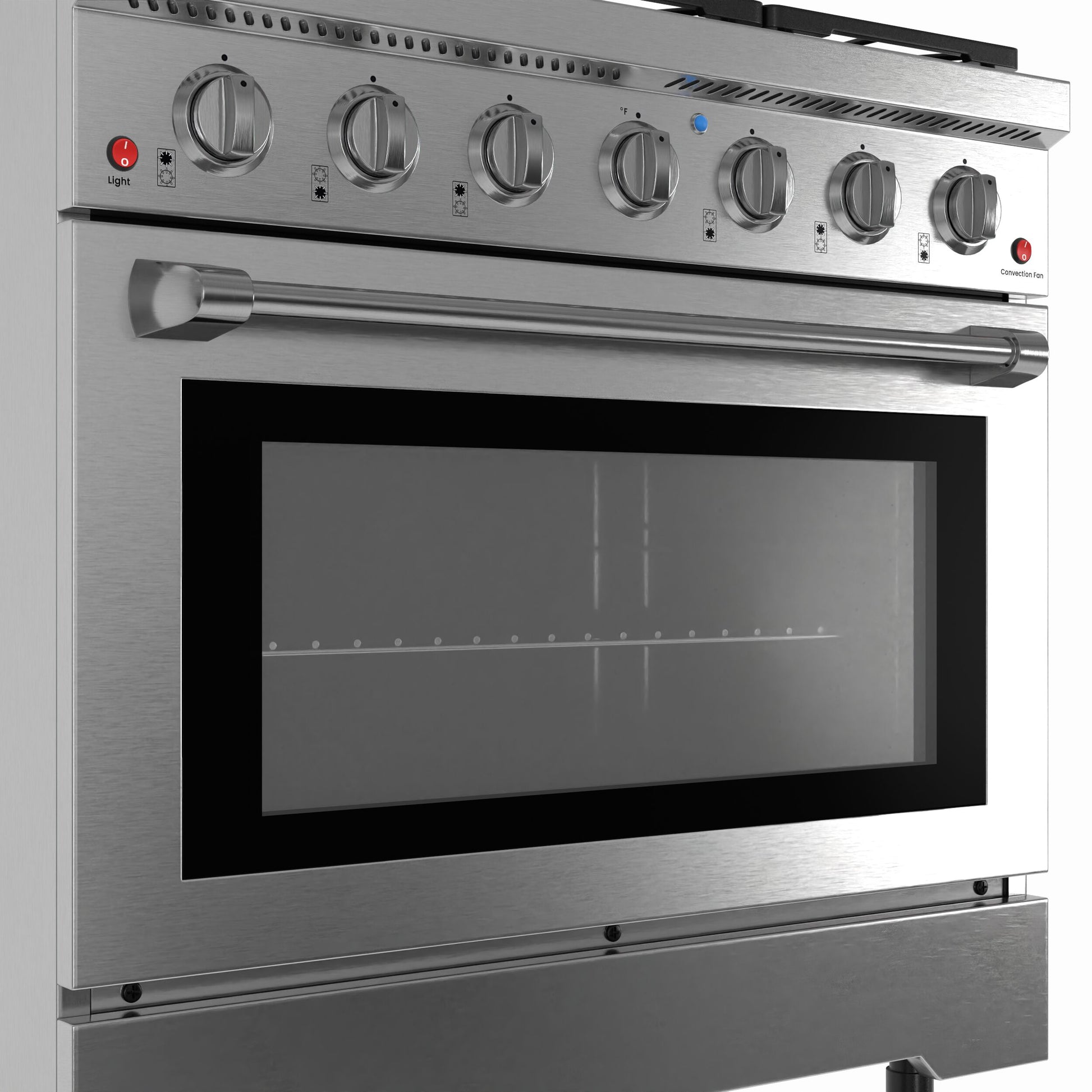 NXR Duro 36-in 6 burners 5.5-cu ft Convection Oven Freestanding Liquid Propane Gas Range ( Stainless Steel