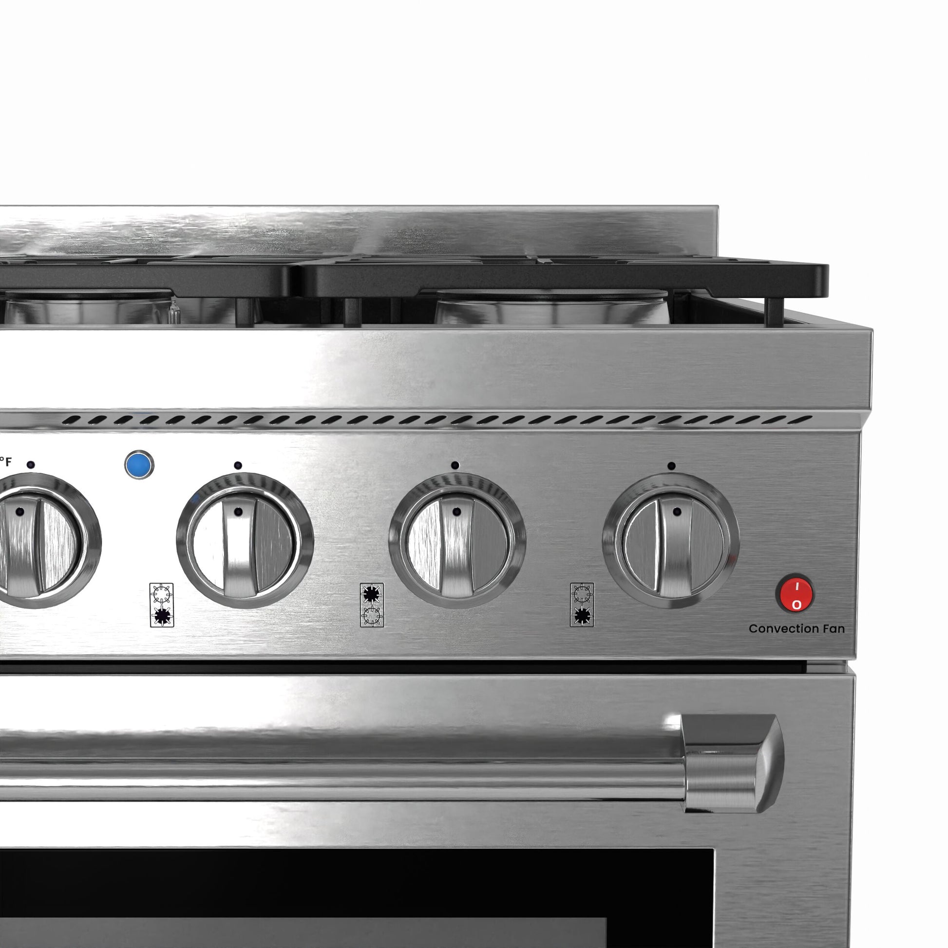 NXR Duro 36-in 6 burners 5.5-cu ft Convection Oven Freestanding Liquid Propane Gas Range ( Stainless Steel