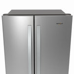 Whirlpool Standard-Depth 22.1-cu ft 3 -Door 35-in Wide French Door Refrigerator with Water Dispenser ( Stainless Steel ) ENERGY STAR Certified