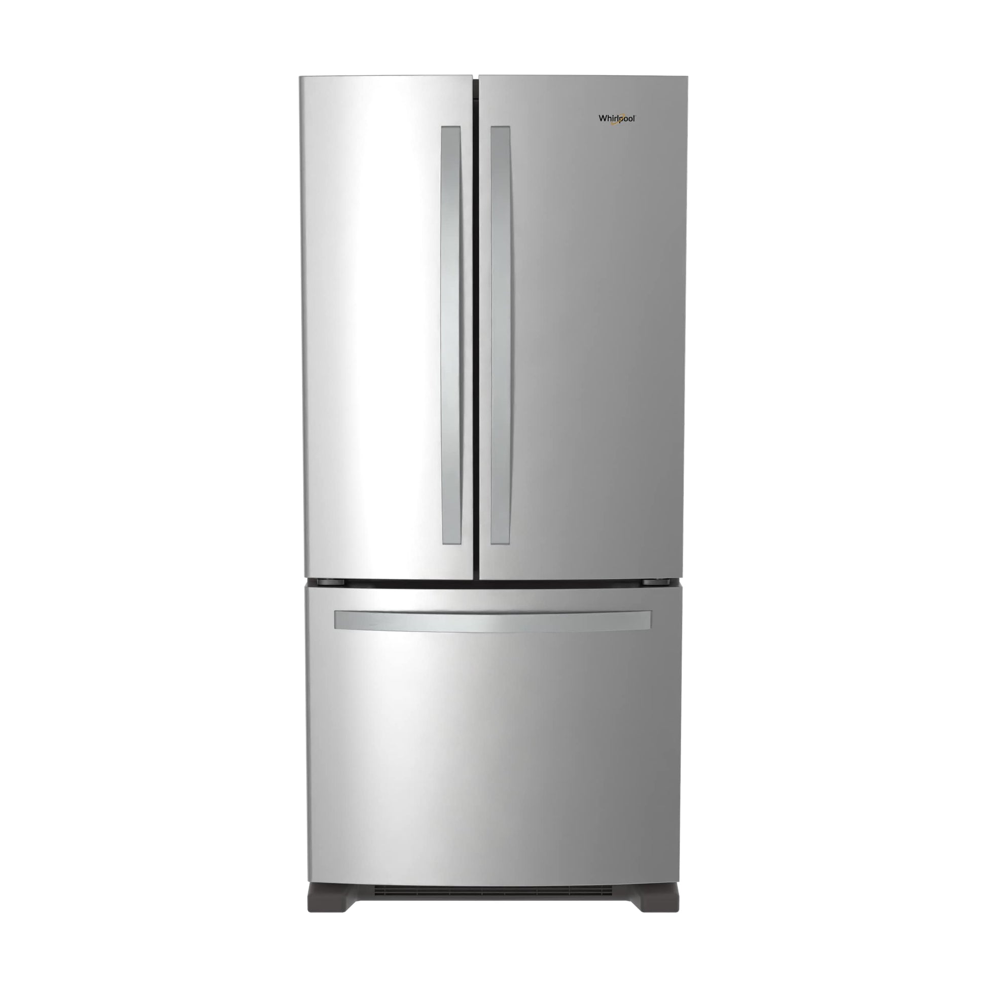 Whirlpool Standard-Depth 22.1-cu ft 3 -Door 35-in Wide French Door Refrigerator with Water Dispenser ( Stainless Steel ) ENERGY STAR Certified