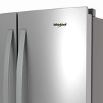 Whirlpool Standard-Depth 22.1-cu ft 3 -Door 35-in Wide French Door Refrigerator with Water Dispenser ( Stainless Steel ) ENERGY STAR Certified